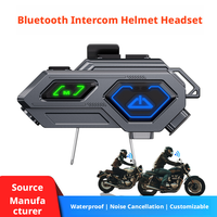Auriculares para Motocicleta 5.3, 500M, Doble Conversación, IPX6 Impermeables, Reducción de Ruido CVC, Lámpara LED, HIFI Estéreo, Logotipo Personalizado, Intraaurales