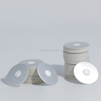 Joint respirant pour bouchon de bouteille en plastique pour produits agrochimiques, avec opercule d'étanchéité à induction en feuille d'aluminium ventilée