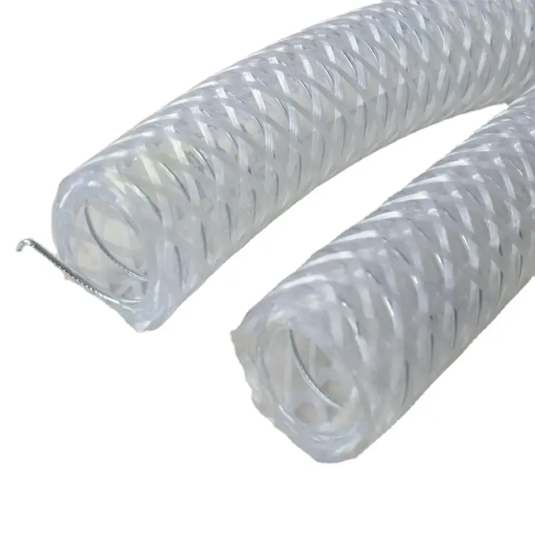 Negative pressure resisting PVC steel spring reinforced pvc air hose for vacuum cleaner