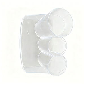 Caja de exhibición de acrílico transparente con tapa, estuche de almacenamiento de plástico para coleccionables, regalos de maquillaje, estantería vertical independiente moderna - Product Image 6
