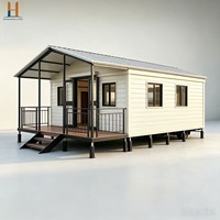 Maison modulaire de luxe à toit plat de 20 pieds ou 40 pieds, extensible et pliable, pour complexe hôtelier - Zhonghuan Living