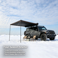 Tente de toit pour voiture toutes saisons, imperméable, en PVC, avec ressort à gaz, ouverture automatique, en alliage d'aluminium, abri de camping
