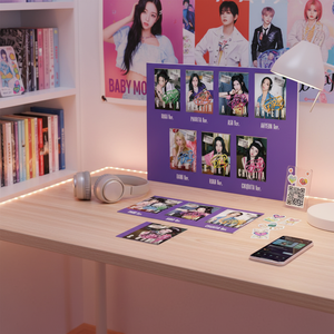 Premier album complet de BABYMONSTER [DRIP] K-Pop Carte QR Carte postale Autocollant Décoration Version YG TAG PhotoCards Publication électronique - Product Image 3