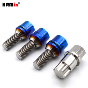 HRMin Ti-6Al-4V tête Torx rondelle flottante boulon de roue <span class=keywords><strong>antivol</strong></span> boulon en titane M12 * 1.5*28mm avec <span class=keywords><strong>clé</strong></span> en titane pour voiture de course - Product Image 5