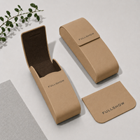 Étui à lunettes de soleil et à lunettes de vue en métal carré rigide personnalisé avec logo, pour créateur de mode