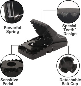 กับดักหนูแบบใช้แล้วทิ้ง 6 ชิ้น ขนาดใหญ่ เป็นมิตรกับสิ่งแวดล้อม ใช้ซ้ำได้ สำหรับฟาร์มและสนามหญ้า ขายดี - Product Image 3