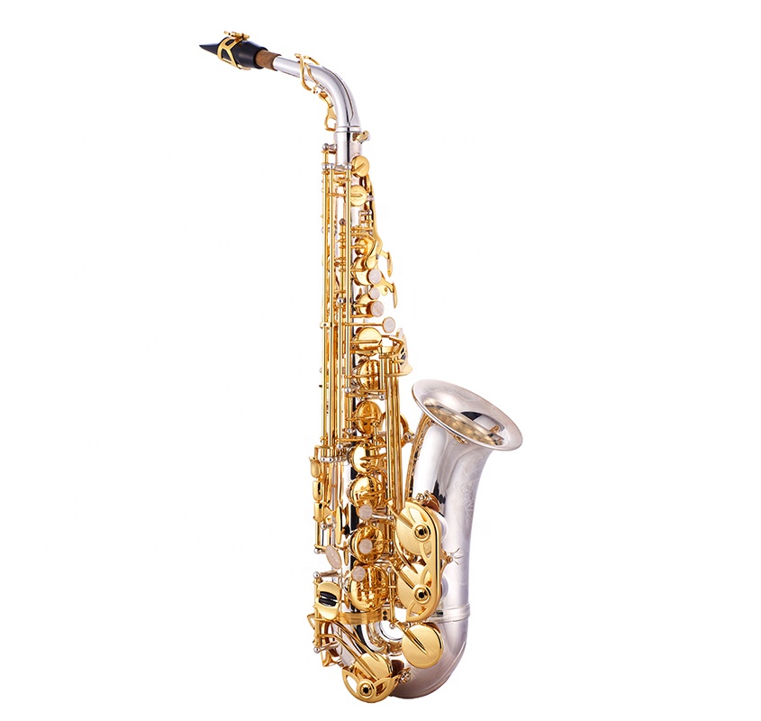 High Quality Brass Instrument - Cheap Silver Alto Saxophone