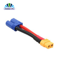 Connecteurs EC5 EC8, faisceau de câbles en silicone, assemblage de connexion de charge, connecteur mâle XT60, adaptateur de prise femelle EC5, connecteur fabriqué en Chine