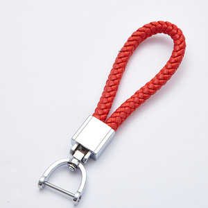 พวงกุญแจเชือกไมโครไฟเบอร์ โลหะผสมสังกะสี ดีริงถัก A3927 ใช้ในบ้าน ทนทาน - Product Image 4