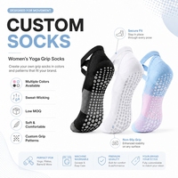 Chaussettes de Pilates personnalisées à brides croisées, invisibles, antidérapantes, pour le yoga, coupe basse, printemps-été, pour femmes, pour la danse en intérieur et le Pilates au sol