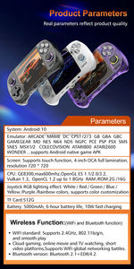 Console de jeux vidéo portable Android QBUY D40 MAX WIFI Battle Online 5000 MAH Écran 4 pouces Jeux rétro portables de poche - Product Image 6