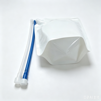 Sac de collecte vétérinaire jetable blanc 2L-4L pour colostrum de veau avec sonde d'alimentation – Vente en gros usine