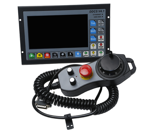 HYCNC DDCS V4.1 DDCSV3.1 3 4 Axis Offline CNC Controller Standalone Motion Control System for Milling Engraving Machine