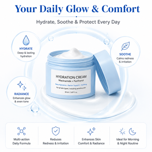 Crème hydratante pour le visage Skin Radiance, éclaircissante, anti-âge, à la mandarine, à la niacinamide, à la vitamine C/E, raffermissante, hydratante, pour tous - Product Image 5