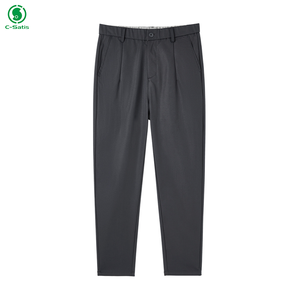 <span class=keywords><strong>Pantalon</strong></span> coupe droite pour homme, couleur unie, Simple, décontracté, <span class=keywords><strong>Chino</strong></span> - Product Image 3