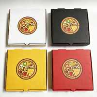 Boîte à pizza personnalisée de haute qualité, boîte à pizza en carton ondulé durable, boîtes à pizza pour emporter et pour restaurants, vente en gros