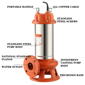 QY Agricultural Orange Stainless Steel Cutting Submersible <b>Pump</b> Drainage WOAS (National Standard) - Product Image 2
