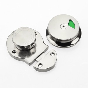 Stainless Steel <b>Toilet</b> Door Lock JKS 107 Surface Mount Universal Bolt Lock For Public Restroom Partition Hardware <b>Accessories</b> - Product Image 2