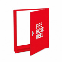 Armoire pour enrouleur de tuyau d'incendie en acier au carbone, murale, à une ou deux portes, pour équipement de lutte contre l'incendie