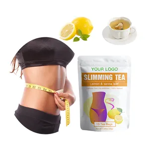 Eigenmarke flacher Bauchthee Zitronen-Senna-Blätter Gewichtsverlust Detox-Tee Abnehm-Tee