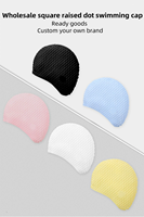 Bonnet de bain personnalisé de haute qualité, couleur au choix, best-seller, pour adultes, sports nautiques en extérieur, avec coussinets intérieurs