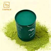 Boîte en métal ronde personnalisée de qualité alimentaire hermétique pour le stockage du thé, du café et du matcha