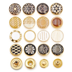 Factory Sale Arab Robe Thobe Buttons <b>Snap</b> Press 4 Part Metal Zinc Alloy <b>Snap</b> <b>Fastener</b> Button - Product Image 4