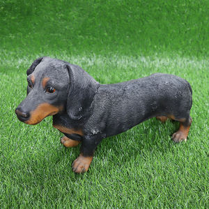 <span class=keywords><strong>Prix</strong></span> usine Sculpture de <span class=keywords><strong>chien</strong></span> de jardin en plein air Figurine de <span class=keywords><strong>chien</strong></span> <span class=keywords><strong>teckel</strong></span> en résine réaliste grandeur nature - Product Image 2