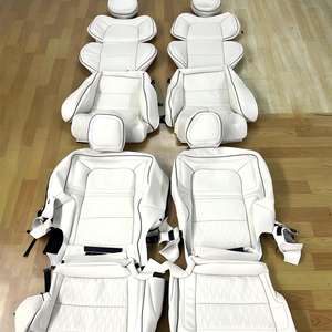 Juego Completo de Fundas de Asiento de Cuero de Lujo, Colores, Patrones y Logotipos Personalizados para Lincoln Navigator - Product Image 1