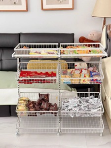 Unidad con Ruedas para Venta de Frutas y Verduras, Estantes de Exhibición Portátiles de <span class=keywords><strong>Acero</strong></span> <span class=keywords><strong>Inoxidable</strong></span> para Supermercados - Product Image 3