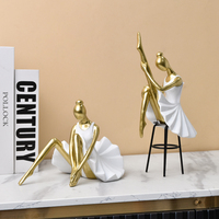 Nordique ins Style Ballet Filles Danse Figures Résine Artisanat Décoration Maison Salon Chambre Table Bureau Art Décoration Cadeaux