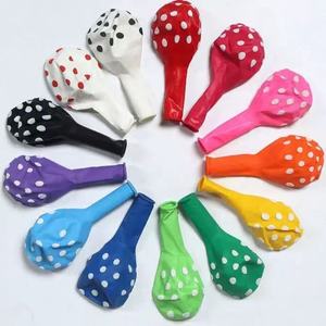 Ballons en <span class=keywords><strong>latex</strong></span> imprimés de points colorés sucrés de 12 pouces 2,8 g pour les célébrations de fête d'anniversaire de mariage - Product Image 1