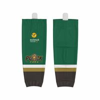 Chaussettes de hockey sur glace personnalisées imprimées pour l'été |   Service OEM/ODM : Rayures personnalisées pour logo d'équipe |   Polyester de haute qualité, séchage rapide, respirant