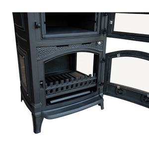 Estufa <span class=keywords><strong>de</strong></span> <span class=keywords><strong>Leña</strong></span> sin Humo <span class=keywords><strong>de</strong></span> Fácil Uso, Ampliamente Utilizada, Chimenea Calefactora para Exteriores, Color Negro Mate, Independiente - Product Image 4