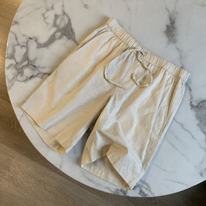 Pantalones Cortos de Lino Transpirables de Color Sólido de Alta Calidad, Pantalones Cortos de 5 Pulgadas para Hombre - Product Image 2