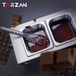 Chauffe-<span class=keywords><strong>chocolat</strong></span> commercial à 2 bacs en acier inoxydable, type <span class=keywords><strong>bain</strong></span>-<span class=keywords><strong>marie</strong></span>, équipement de chauffage alimentaire pour desserts - Product Image 6