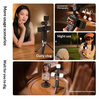 Kit Pencahayaan Slow-motion MAMEN IP65 untuk DJI Pocket 4/3/4 Pro, Lampu Isi Magnetik Mini Portabel Ukuran Saku dengan Pelepasan Cepat