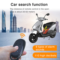 Alarme de vélo sans fil avec télécommande, alarme antivol à capteur de vibration 110 dB, système de sécurité 2 en 1, étanche pour vélo