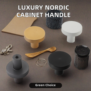 Modern Designs Aluminum Round Drawer Furniture Kitchen Cabinet <strong>Door</strong> Simple Round Shape <strong>Knobs</strong> - Product Image 3
