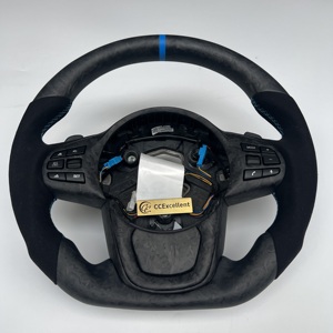 Nuevo Diseño para A90 Volante de Fibra de Carbono Forjado Negro con Palancas de Cambio con Franja Azul - Product Image 2