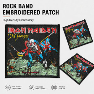 Patch Ricamato Personalizzato per Band di Heavy Metal, Termoadesivo o da Cucire su Giacche, Cappelli, Zaini - Product Image 1