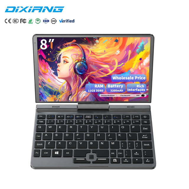 Wholesale Convertible 8" Laptop Tablet | Intel N95 | 12GB RAM | 512GB Storage | Win 11 Pro