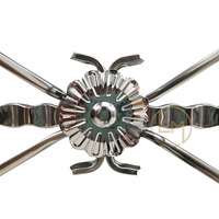 Grille de fenêtre en acier forgé de haute qualité, nouvelle conception moderne, simple, grande, de Dubaï