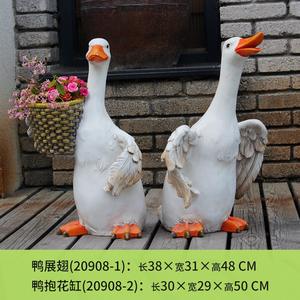 Sculpture de canard en résine <span class=keywords><strong>SMC</strong></span> réaliste et résistante aux intempéries, figurines de dessin animé pour exposition extérieure, jardin, cour, paysage, pelouse, terrasse - Product Image 4