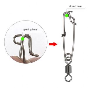 Paslanmaz çelik tuzlu su olta bağlayıcı döner orkinos klip <span class=keywords><strong>Longline</strong></span> şube askı yakın göz balıkçılık yapış fırdöndüler - Product Image 4