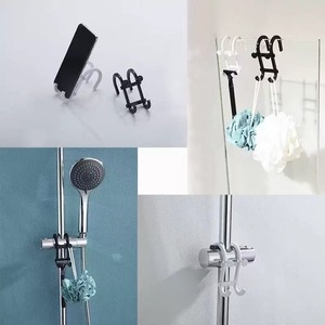 Support mural universel multifonctionnel et durable <span class=keywords><strong>pour</strong></span> salle de bain, avec crochet et support <span class=keywords><strong>pour</strong></span> téléphone portable, sans perforation - Product Image 2