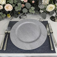 Conseil de charge en plastique PP durable de 13 pouces Décoration de table de mariage élégante Plats et assiettes de haute qualité