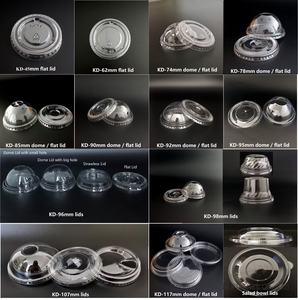 Couvre-gobelets anti-éclaboussures en PET de qualité alimentaire, sans BPA, 89 mm/90-98 mm, pour boissons à emporter à domicile - Product Image 6