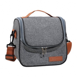 Adult Women's <b>Cute</b> Stylish Wide Opening Reusable Insulated Waterproof Oxford Cloth <b>Lunch</b> <b>Bags</b> & Boxes for Work - Product Image 5