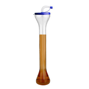 Verre de cour pour visage Long cou, glace, fête, été, avec paille, 700ml - Product Image 5